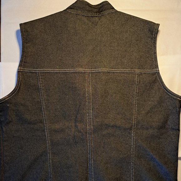 VINTAGE ORLY womens DENIM VEST Size 10 or Size M STUNNING COND. CANADA Designer - Picture 7 of 9